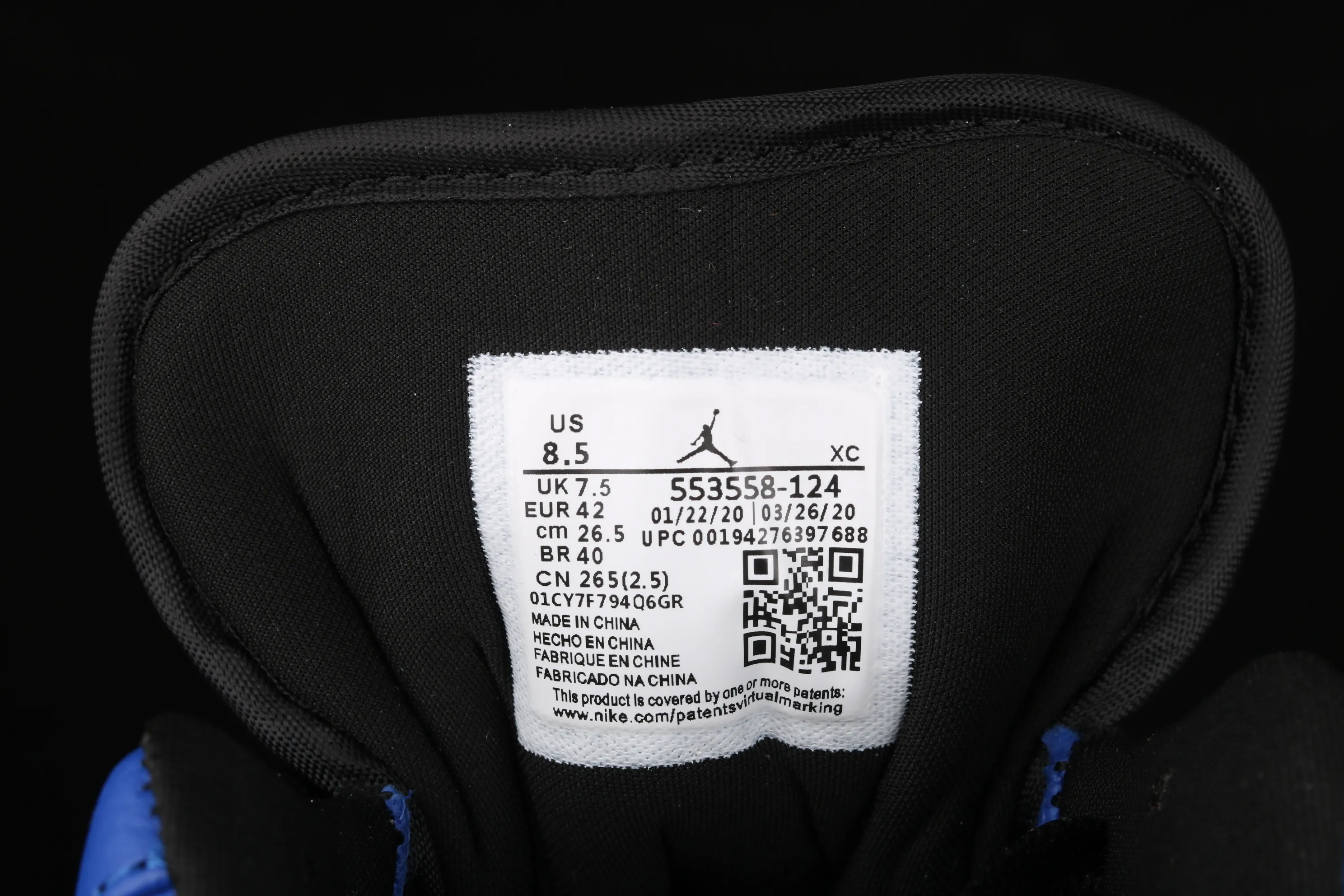All categories Air Jordan Jordan series basketball shoes Air Jordan 1 Low Air Jordan 1 Low AJ1 Joe 1 low-top cultural and leisure sports sneakers 553558-124